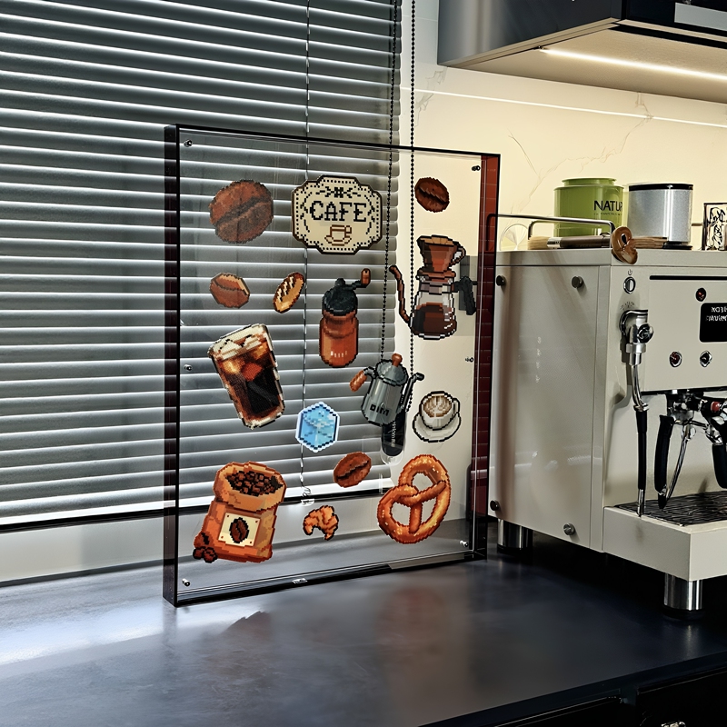 Retro Coffee-Themed Bean Photo Frame, Dust-Proof and Scratch-Proof, Studio Kitchen Bar Atmosphere Desktop Decoration Retro Coffee-Themed Bean Photo Frame, Dust-Proof and Scratch-Proof, Studio Kitchen Bar Atmosphere Desktop Decoration