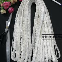 Wedding dress bridesmaid dress back cloth baffle strap rope tie buttonhole edge strip satin white wine red