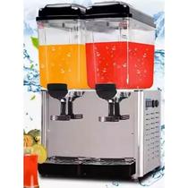 Sour plum juice drink machine double cylinder refrigeration commercial cold drink machine hot and cold small mixing juice machine buffet juice machine
