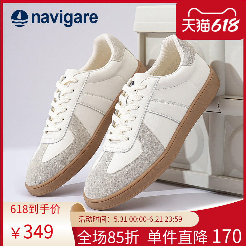 Navigare Italian Small Sailboat Style Men's Shoes 2026 Spring and Summer New White Casual Comfortable Sneakers Navigare Italian Small Sailboat Style Men's Shoes 2026 Spring and Summer New White Casual Comfortable Sneakers