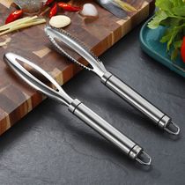 Stainless steel multifunctional scale scraper fish scale planer fish scale scraper stainless steel knife scale planer fish killing artifact fish killing knife