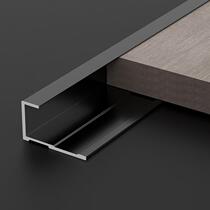 8mm wood veneer edge strip wall panel closing strip I-shaped positive corner integrated wall panel aluminum alloy metal internal corner line