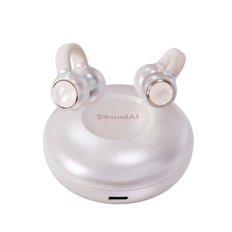 Fbuh High-End Ear-Clamp Bluetooth Headphones Ai Smart Body-Worn Headphones Large Model Open-Type High-Quality Sound Long Battery Life