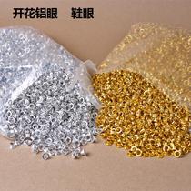 Silver aluminum blooming hollow rivet eyelet eyelet eyelet shoe eyelet handbag file bag air eyelet aluminum eyelet button