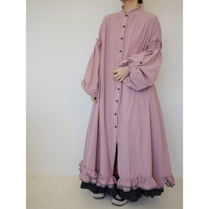 Several Issues of the Dry Rose Series: Shirt Dresses, Lightweight and Breathable, Soft and Skin-Friendly, Lantern Sleeve Long Dresses