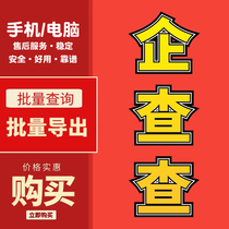 Qichacha SVIP member company query guide data advanced search batch query export property clues report