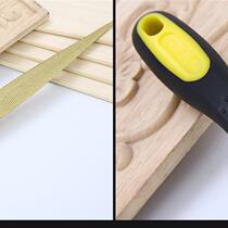 Woodworking file wood file hardwood tool gold file woodworking file fine tooth semicircular coarse tooth polished wood hand rub set