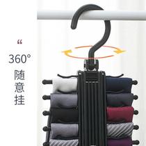 Multifunctional hanging scarf rack home storage artifact tie and scarf rack belt stockings rack circle clothes hanger