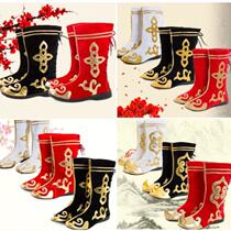 Tibetan dance shoes dance boots mens Mongolian shoes Xinjiang dance boots ethnic minority long boots for women high heels
