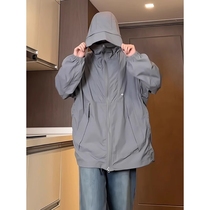 Li Ning Gray Sun Protection Clothing Mens Thin Summer Outdoor Ice Silk Jacket Hooded Mountaineering Suit Jacket May Day Travel