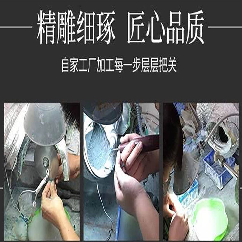 戒指/戒面 楚灵松石原矿天然绿松石戒指女款戒子介子戒指情侣闺蜜珠宝礼物