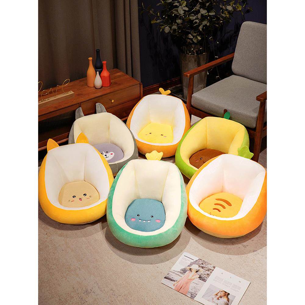 Lazy floor cushion tatami bedroom bay window butt cushion office chair cushion back cushion integrated children