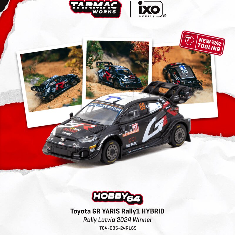 Tw 1:64 Toyota Gr Yaris Rally Car 2024 Championship Car Alloy Car Model