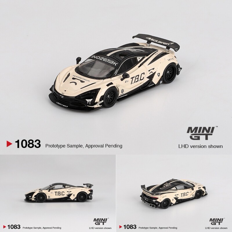 Minigt 1:64 Mclaren 720S lb Wide Body Tbc Alloy Car Model 1083