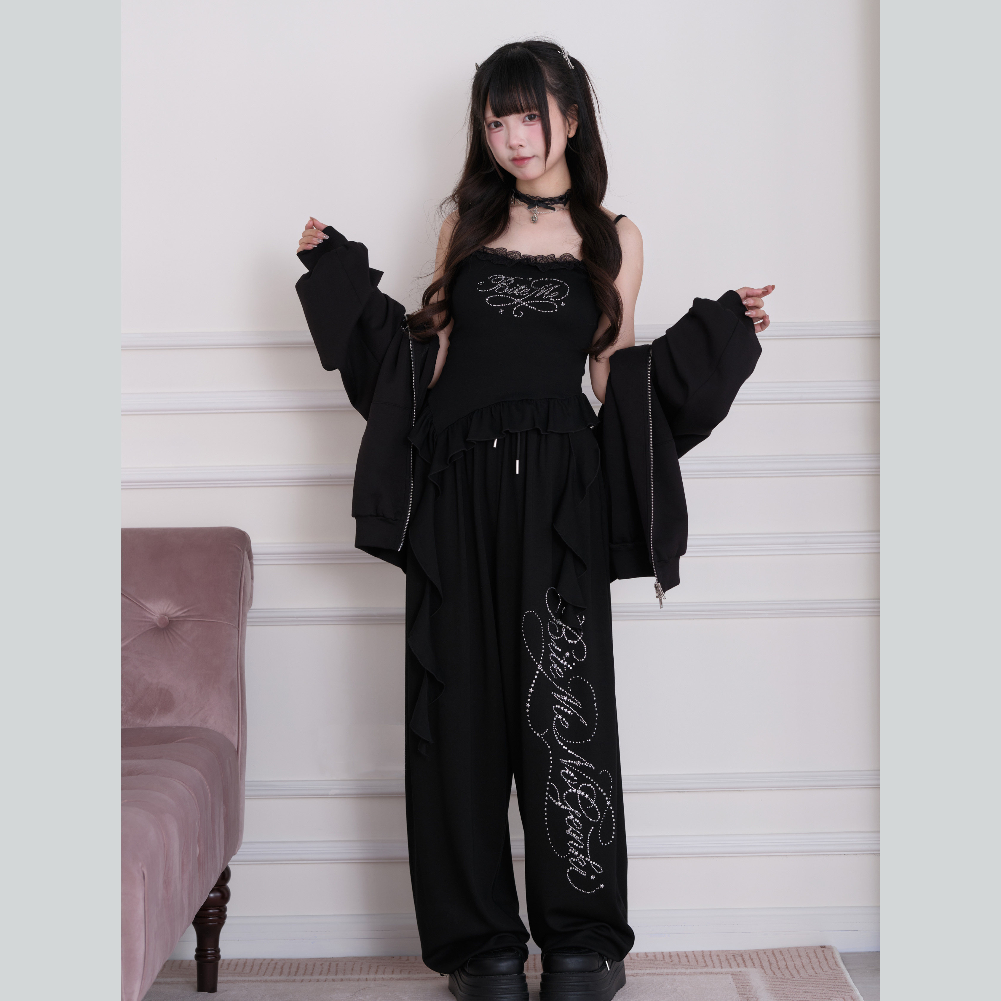 4.5 night eight o'clock * Four piece suit * tops Half skirt bud clothes empty Vitality original solar system Subculture Mass production type