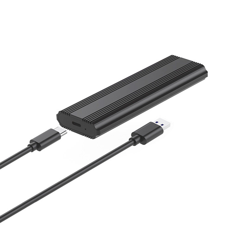 M.2 Nvme Solid-State Mobile Hard Drive Box External Box Aluminum Alloy Cooling Usb3.2Gen2 Dual Protocol 10Gbps