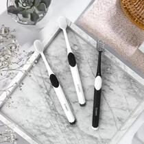 New household soft and small wide-head toothbrush with high-density double-layer transplanted ultra-fine soft bristles 2 pieces * 1 plate for efficient mouth cleaning