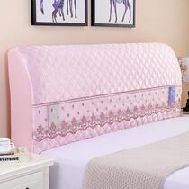 Bedside cover Fabric elastic all-inclusive bedside cover Bedside cover Bedside soft-packed backrest cover Wooden veneer bedback cover