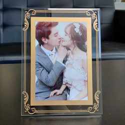 Photo Frame Table 6 7 8 10inch A4 Certificate of Honor Wall Hanging A5 Wedding Photo Crystal Glass Photo Frame