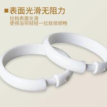 Thickened plastic round shower curtain hook ring enlarged curtain buckle opening hanging ring live O-ring shower curtain hook ring
