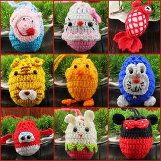 端午节立夏幼儿园儿童立夏手工蛋兜鸭蛋挂脖蛋网护蛋袋成品