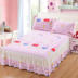 Cotton chống trượt phim hoạt hình dễ thương váy ngủ trải giường bộ chăn ga gối đơn cho trẻ em cotton Hàn Quốc 1.2 / 1.5 tờ ga giường viền ren Váy Petti