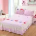 Cotton chống trượt phim hoạt hình dễ thương váy ngủ trải giường bộ chăn ga gối đơn cho trẻ em cotton Hàn Quốc 1.2 / 1.5 tờ