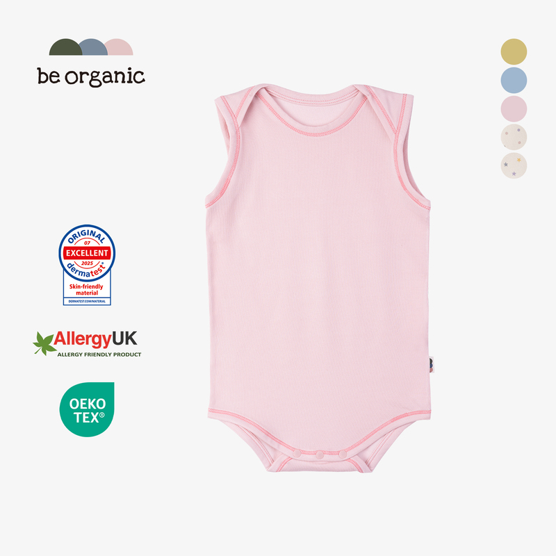 Be Organic【Eczema-Friendly Sleeveless Romper】German Doctor-Approved New Summer Vest-Style One-Piece Baby Clothing