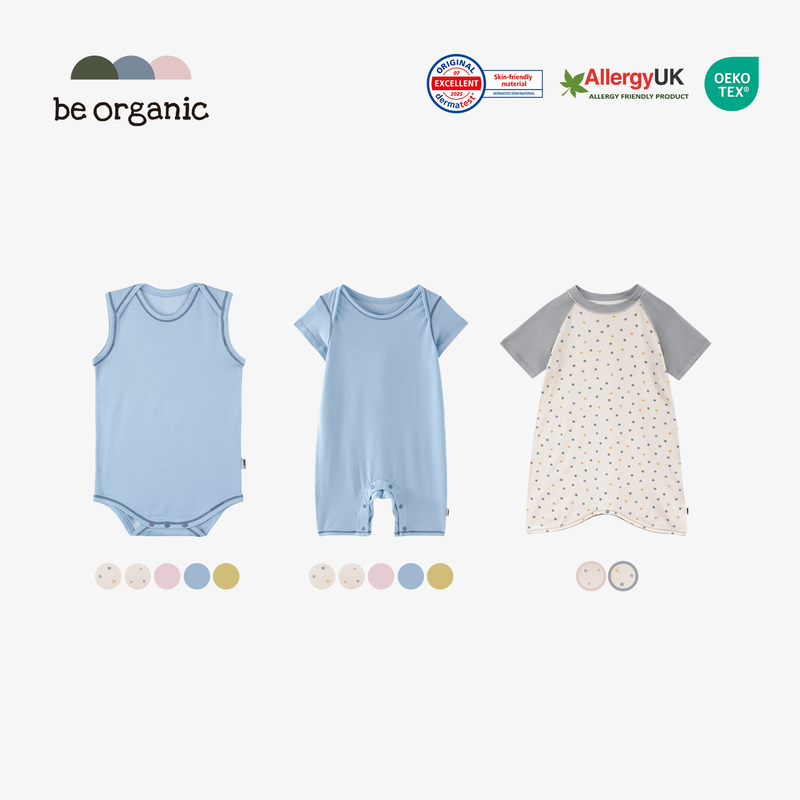 Be Organic【Eczema Onesie, Romper, Sleeping Bag Collection】Children's Loungewear, Unisex Casual Wear Be Organic【Eczema Onesie, Romper, Sleeping Bag Collection】Children's Loungewear, Unisex Casual Wear