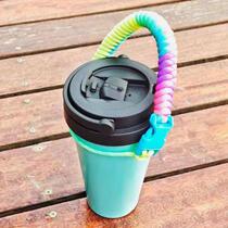 Water cup braided lanyard beverage bottle lanyard mineral water thermos cup portable rope multi-purpose rope kettle rope