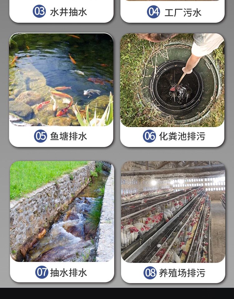 People's Brushless Dc Submersible Pump Household Battery Pump 24V48V Large Flow Irrigation Sewage Farmland Water Pump