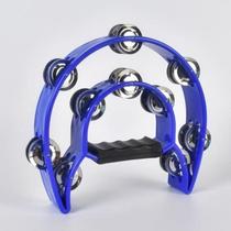 KTV hand bell double row bell ring adult percussion plastic tambourine large double layer flower drum ring half moon bell