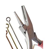Wire roll needle pliers semi-groove semi-circle pliers round mouth DIY handmade pliers winding copper wire jewelry 9-character needle copper ring
