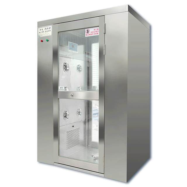 Single double hair shower door 201 air shower room dust-free workshop food factory laboratory air shower room air shower channel