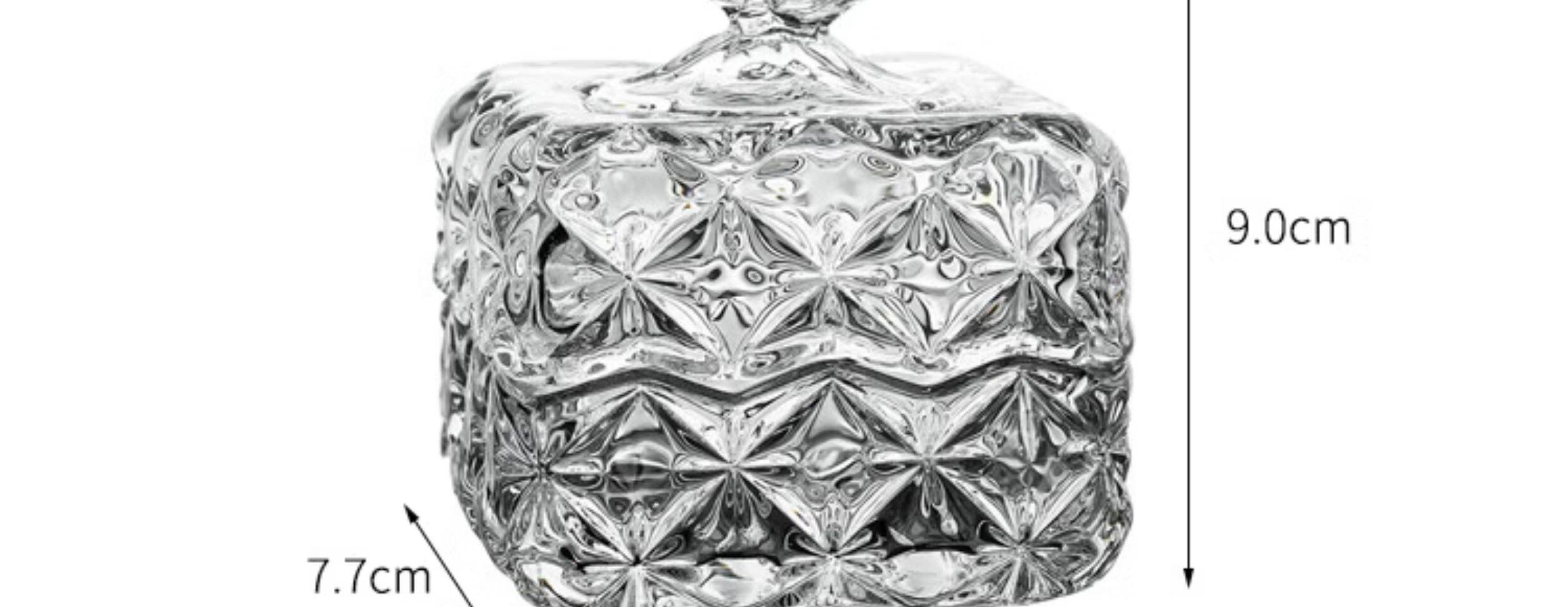 товар из китая bohemia捷克进口水晶玻璃蝴蝶咖啡糖缸 高档客厅蝴蝶摆件家用轻奢