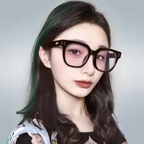 2024新款防蓝光电脑眼镜小红书眼镜框架网红黑框眼镜男平光眼镜