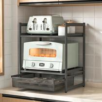 New microwave oven stand multi-layer oven rack multi-functional countertop rice cooker storage floor-standing kitchen storage