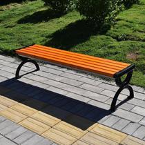 Park chair outdoor bench anti-corrosion solid wood garden leisure chair outdoor bench bench back seat