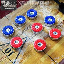 Sports shuffleboard table accessories metal stainless steel shuffleboard cake shuffleboard cake set shuffleboard