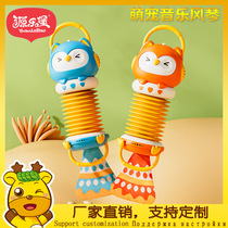 Baby toy owl harp piano stroller pendant 0-1 seat rattle bedside wind chime baby doll bed bell