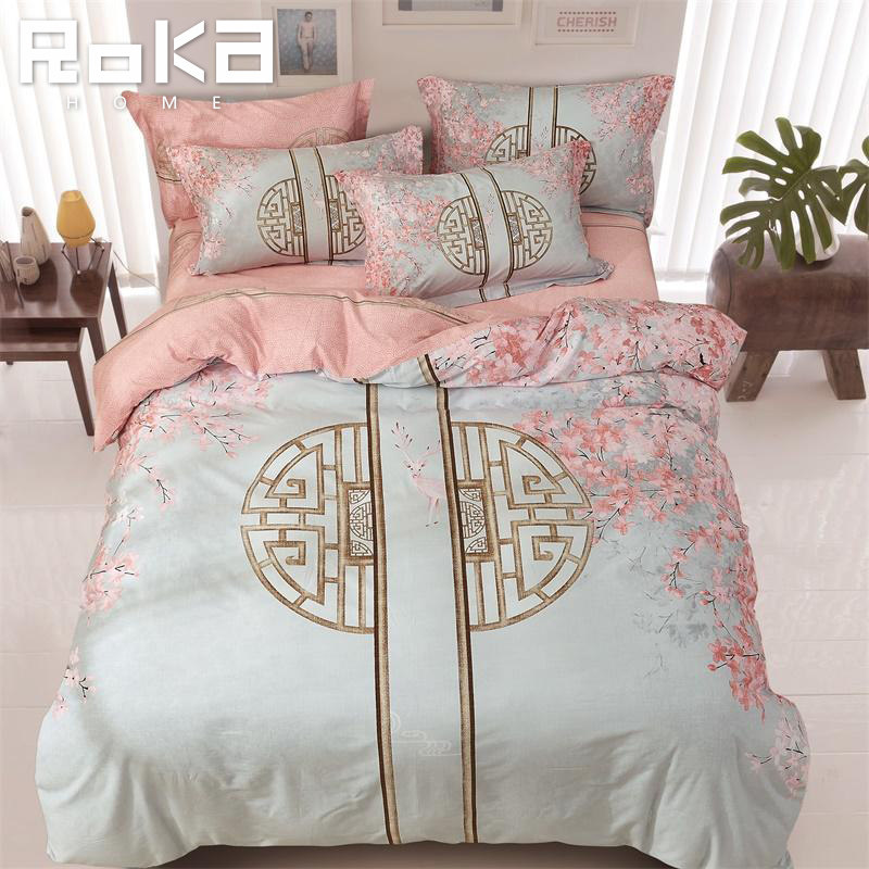 60 Alcool Net Warm Suede Four Pieces All Cotton Mill Wool Thickened Warm Winter Linen Quilt Cover Bed Bedding 1 8m Bed