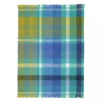 BLDG0288 Mohair striped woven blanket imported from the UK Size: 130 x 190cm