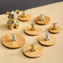 Bamboo cup lid can hold a spoon universal universal ceramic glass lid sold separately large diameter mug dust cover