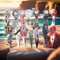 Kunai hand-made knife in stock exquisite utility knife small stock metal hand-polished retro style collection holiday gift