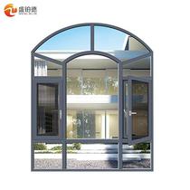 110 broken bridge window screen integrated aluminum alloy glass door and window balcony sliding window casement window sun room floor-to-ceiling window