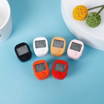 New gift box ring bracelet silent counter finger clock with light reading silent ring counter