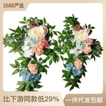 Arch flower artificial flower welcome flower row lintel flower water brand flower artificial flower wedding decoration supply