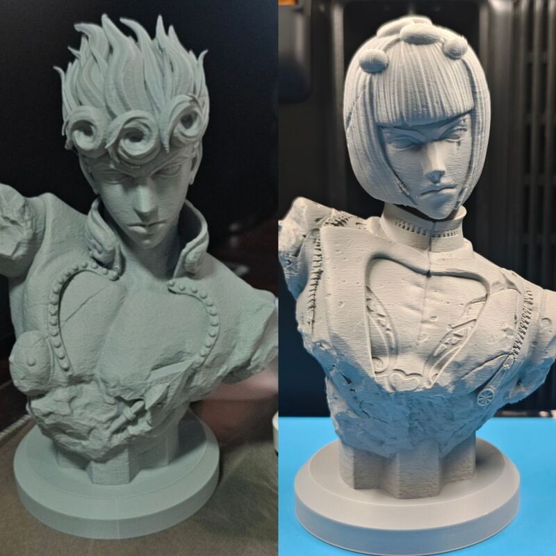Jojo's Bizarre Adventure Bucciarati Jotaro Jotaro's White Mold Gray Mold Chest Mold 3D Printed Ornament Jojo's Bizarre Adventure Bucciarati Jotaro Jotaro's White Mold Gray Mold Chest Mold 3D Printed Ornament