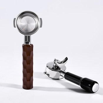 58mm Solid Wood Bottomless Portafilter Handle for La Marzocco Espresso Machine Mini/Gb5/Pb Bottomless Handle