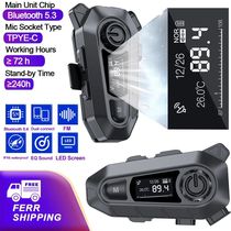 A1 Motorcycle Helmet Headset Bluetooth LCD Display EQ Sound